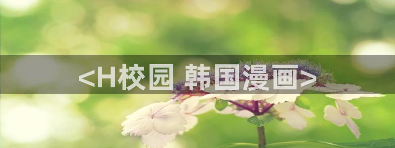 韩国汗汗漫画：<H校园 韩国漫画>