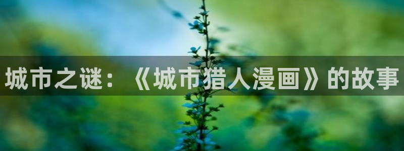汗汗漫画官：城市之谜：《城市猎人漫画》的故事