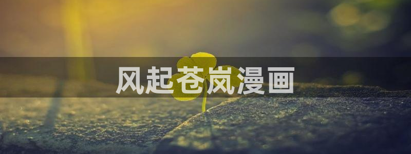 汗汗漫画app：风起苍岚漫画